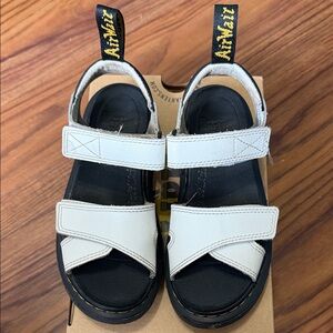 Dr. Martens Kids White Sandals